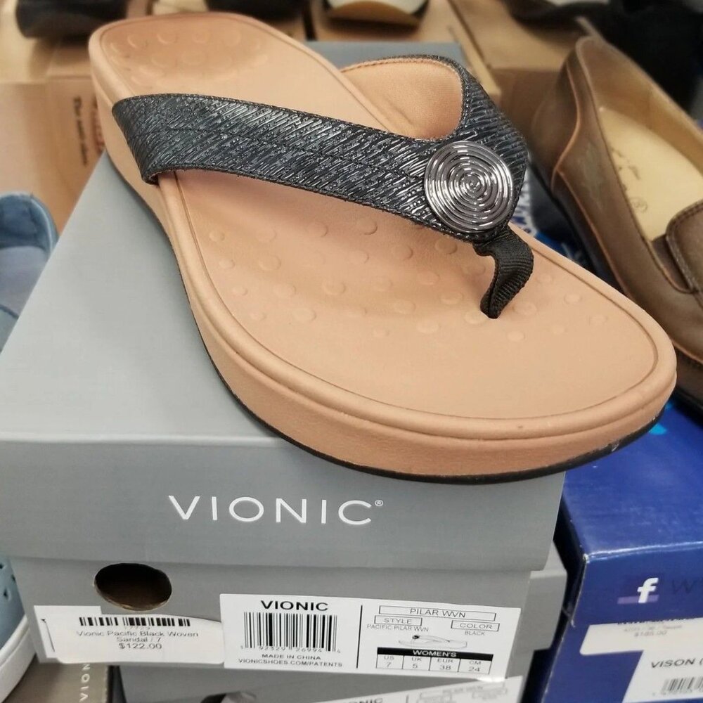 NEW Vionic Pacific Black Sandal